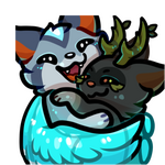 Sibling hug with Jayfeather and Hollyleaf